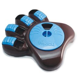 Aikiou Activity Food Center for Dogs (Autumn Matte: Brown / Blue, 35.8" x 2" x 34.6": 14" x 12" x 3")