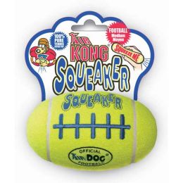 Air Squeaker Football Dog Toy (Autumn Matte: Yellow, 35.8" x 2" x 34.6": medium)