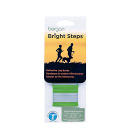 Bright Steps Reflective Leg Bands (Autumn Matte: Green, 35.8" x 2" x 34.6": small)