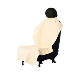 Front Car Seat Poncho Protector Deluxe (Autumn Matte: Tan, 35.8" x 2" x 34.6": 9.25" x 27.25" x 0.06")
