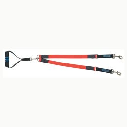 EZ Steps Big Dog Leash Coupler (Autumn Matte: Red, 35.8" x 2" x 34.6": 36" x 1" x 1")