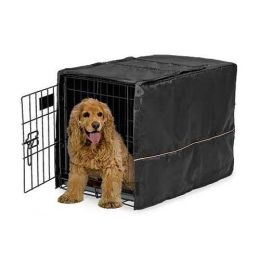 Quiet Time Pet Crate Cover (Autumn Matte: Black, 35.8" x 2" x 34.6": 30.5" x 20" x 20.5")