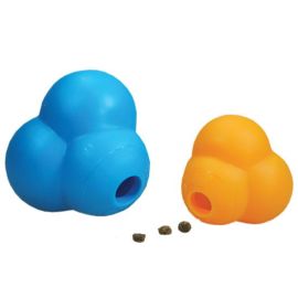 Dog Atomic Treat Ball (Autumn Matte: Blue or Orange, 35.8" x 2" x 34.6": 3.75" x 3.75" x 3.75")