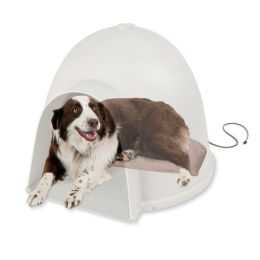 Lectro-Soft Igloo Style Bed (Autumn Matte: Beige, 35.8" x 2" x 34.6": large)