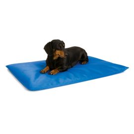 Cool Bed III Thermoregulating Pet Bed (Autumn Matte: Blue, 35.8" x 2" x 34.6": small)