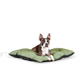 Thermo-Cushion Pet Bed (Autumn Matte: Sage, 35.8" x 2" x 34.6": small)