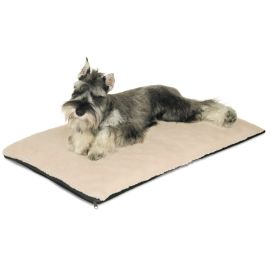 Ortho Thermo Pet Bed (Autumn Matte: White / Green, 35.8" x 2" x 34.6": medium)