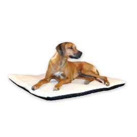 Ortho Thermo Pet Bed (Autumn Matte: White / Green, 35.8" x 2" x 34.6": Extra Large)