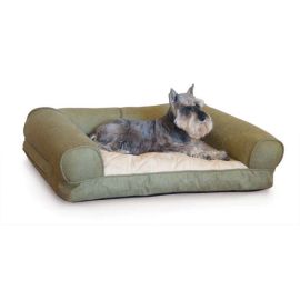 Lazy Sofa Sleeper Pet Bed (Autumn Matte: Green, 35.8" x 2" x 34.6": small)