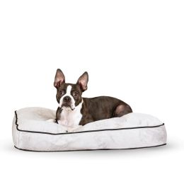 Tufted Pillow Top Pet Bed (Autumn Matte: Gray, 35.8" x 2" x 34.6": medium)