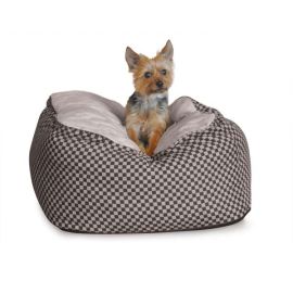 Deluxe Cuddle Cube Pet Bed (Autumn Matte: Black, 35.8" x 2" x 34.6": small)