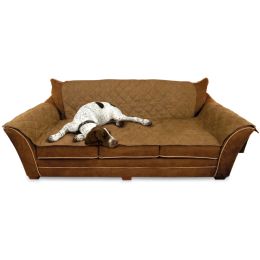 Furniture Cover Couch (Autumn Matte: Mocha, 35.8" x 2" x 34.6": 26" x 70" seat, 42" x 88" back, 22" x 26" side arms)
