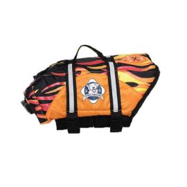 Dog Life Jacket (Autumn Matte: Flame, 35.8" x 2" x 34.6": Extra Extra Small)