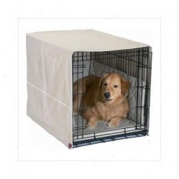Classic Cratewear Dog Crate Cover (Autumn Matte: Khaki, 35.8" x 2" x 34.6": small)