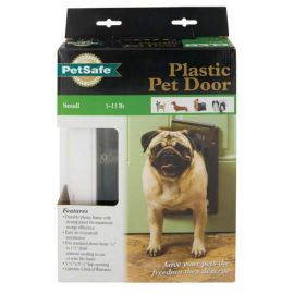 Plastic Pet Door Premium (Autumn Matte: White, 35.8" x 2" x 34.6": small)