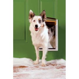 Extreme Weather Pet Door (Autumn Matte: White, 35.8" x 2" x 34.6": medium)