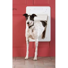 SmartDoor Dog Door (Autumn Matte: White, 35.8" x 2" x 34.6": large)