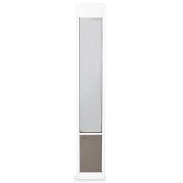PetSAFE Freedom Dog Door For Sliding Glass Door (Autumn Matte: White, 35.8" x 2" x 34.6": large)
