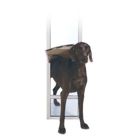 PetSAFE Freedom Dog Door For Sliding Glass Door (Autumn Matte: White, 35.8" x 2" x 34.6": Large and Tall)