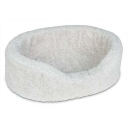 Plush Lounger Dog Bed (Autumn Matte: Natural Berber, 35.8" x 2" x 34.6": Extra Small)