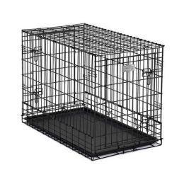 Solutions Series Side-by-Side Double Door SUV Dog Crates (Autumn Matte: Black, 35.8" x 2" x 34.6": 36" x 21" x 26")