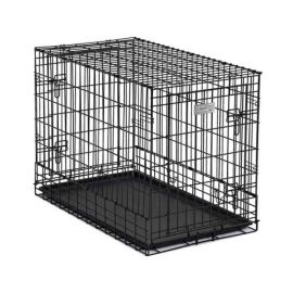 Solutions Series Side-by-Side Double Door SUV Dog Crates (Autumn Matte: Black, 35.8" x 2" x 34.6": 36" x 21" x 26")