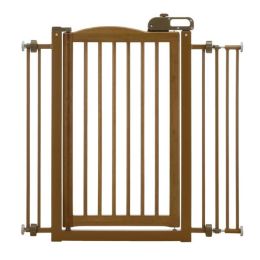 Richell One-Touch Pressure Mount Pet Gate White R94160 Autumn R94118 - [28.3"] fits up to 35.8" x 2" x 34.6" (Color: Autumn)